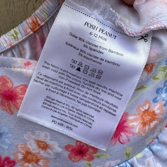 Posh Peanut Carissa Ruffled Spaghetti Romper - Picture 4 of 5